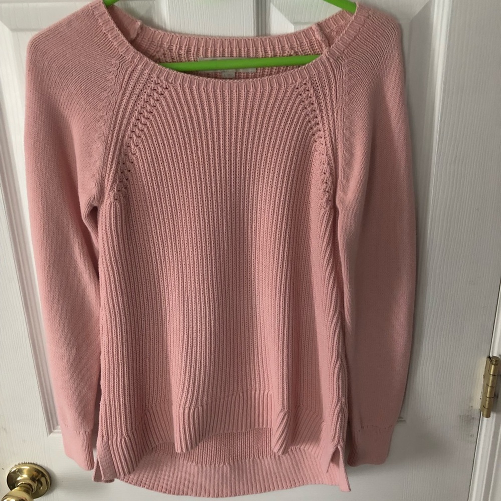 Ann Taylor LOFT: Light Pink Sweater S